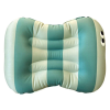 Opblaasbare stoelverhoger - Stripes mint/dark mint
